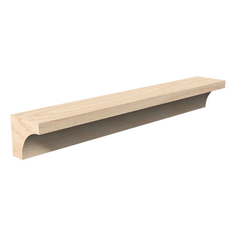 3/4 in Thickness, 7/8 in Width, 8 Ft Length Solid Pine 8060 Cove