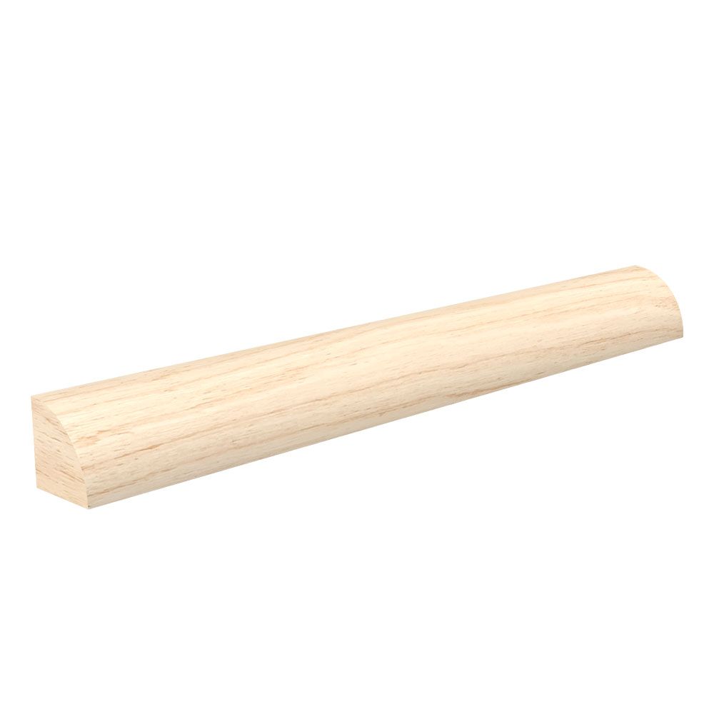 Base Moulding, 8 ft L, 1/2 in W, 1/2 in Thick, Solid, Shoe Profile, Pine Wood