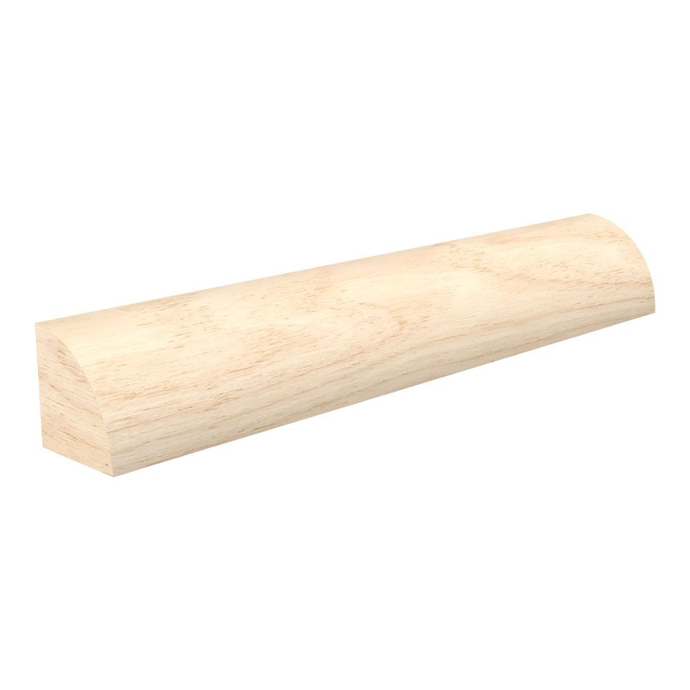 Base Moulding, 8 ft L, 11/16 in W, 11/16 in Thick, Solid, Shoe Profile, Pine Wood
