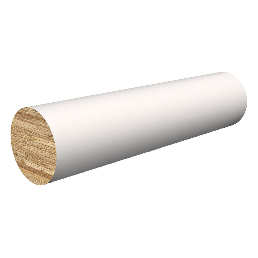 1-1/4 in Thickness, 1-1/4 in Width, 12 ft Length, Solid Pine 8912 Full Round