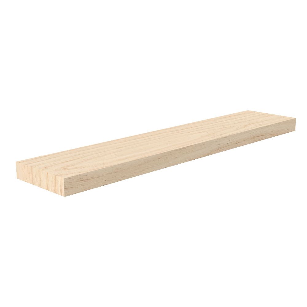 1/4 in Thickness, 1-1/8 in Width, 8 ft Length, Solid Lattice Moulding, Pine Wood