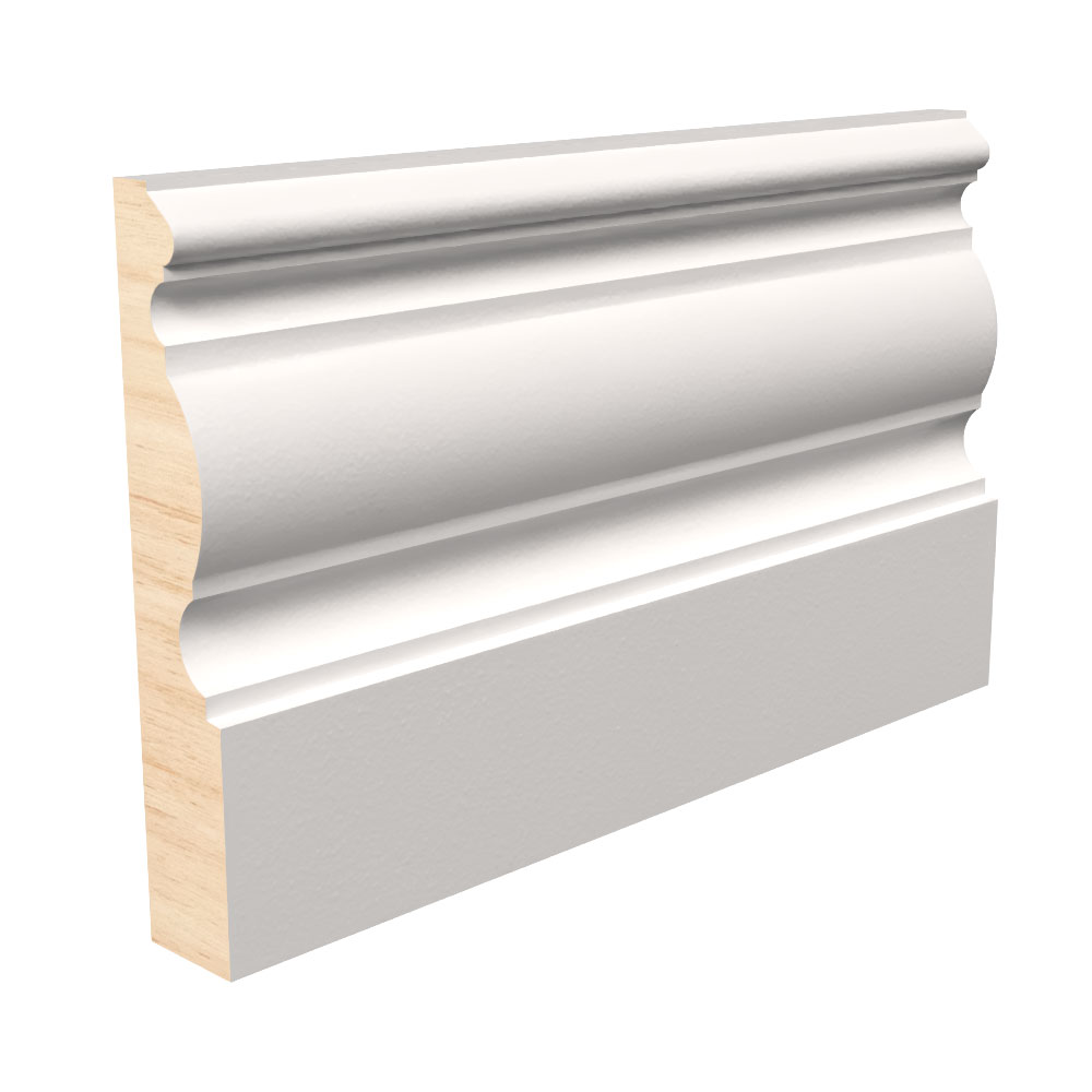 9/16" x 3-1/4" x 12' Primed Fingerjoint Pine B322 Base Board