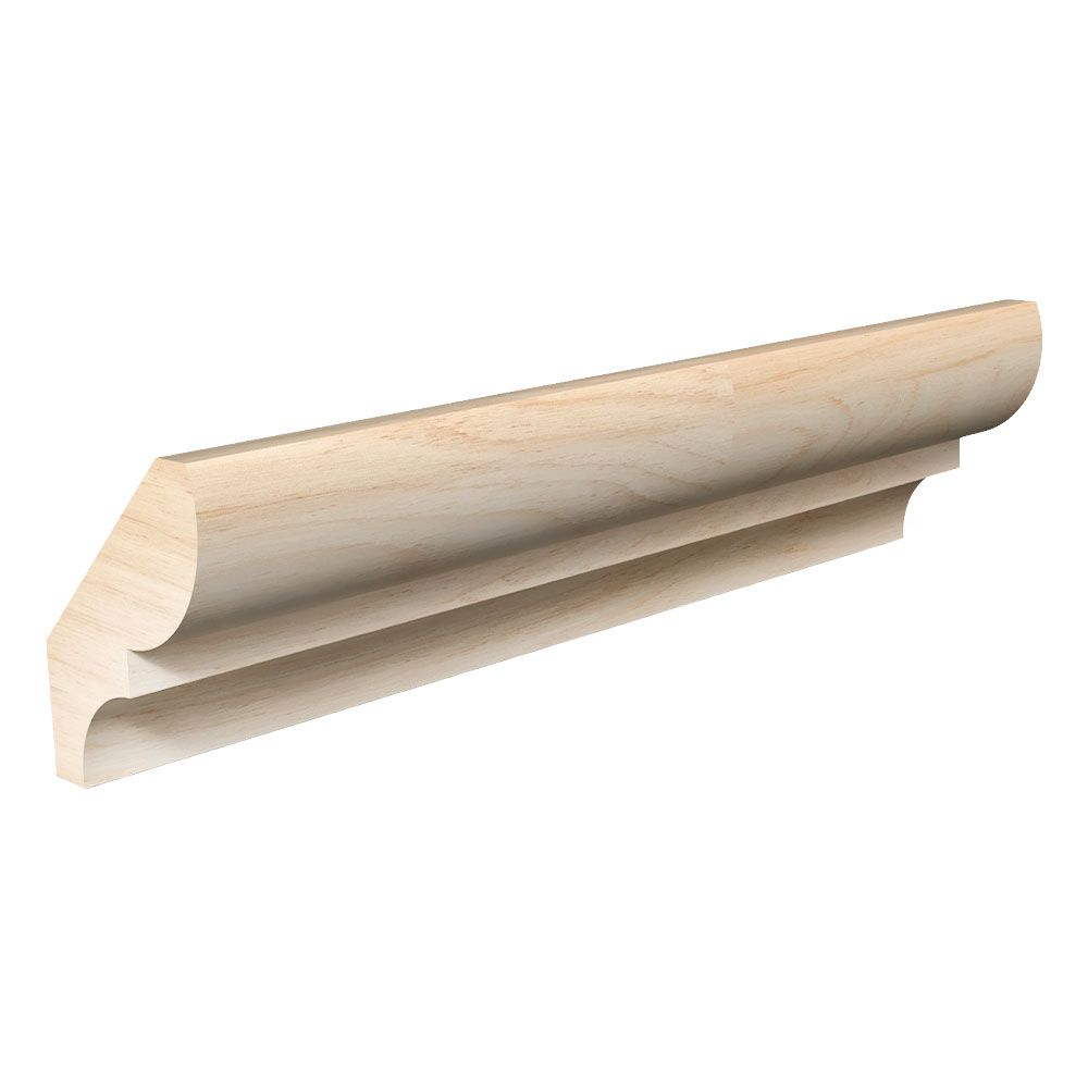 9/16" x 1-3/4" x 16' Raw Fingerjoint Pine 8016 Bed Mould