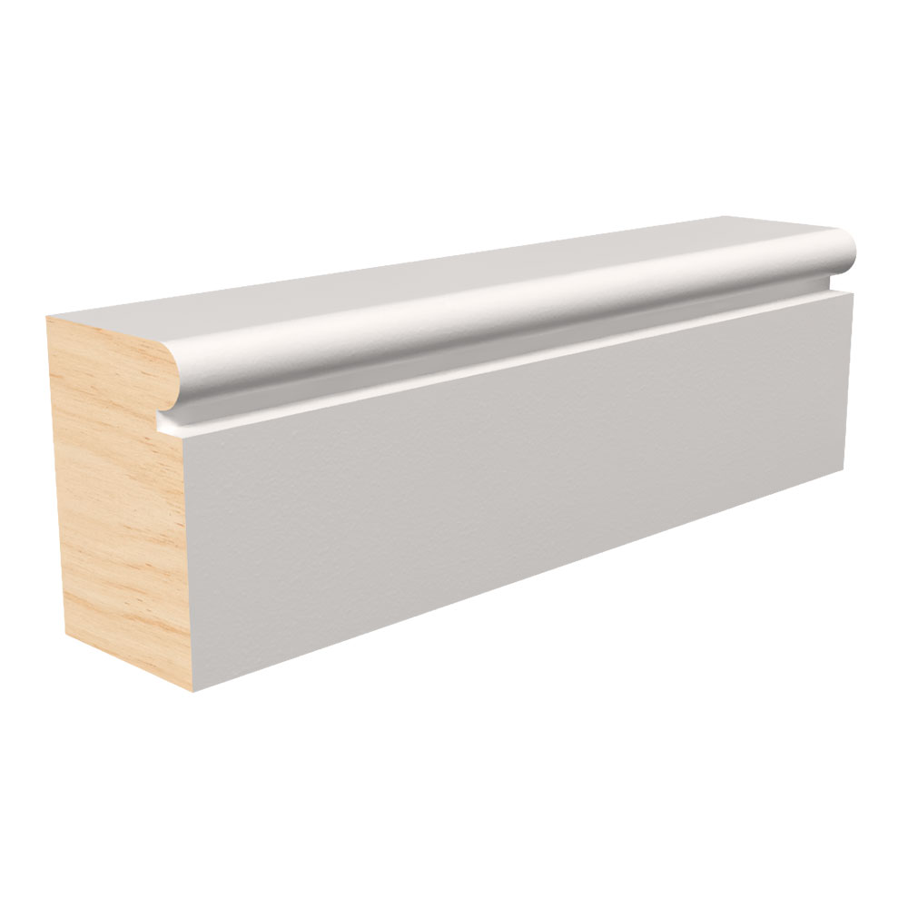 1-1/16 in Thickness, 1-5/8 in Width, 7 ft Length, Primed Fingerjoint Pine L8441 BrickMould