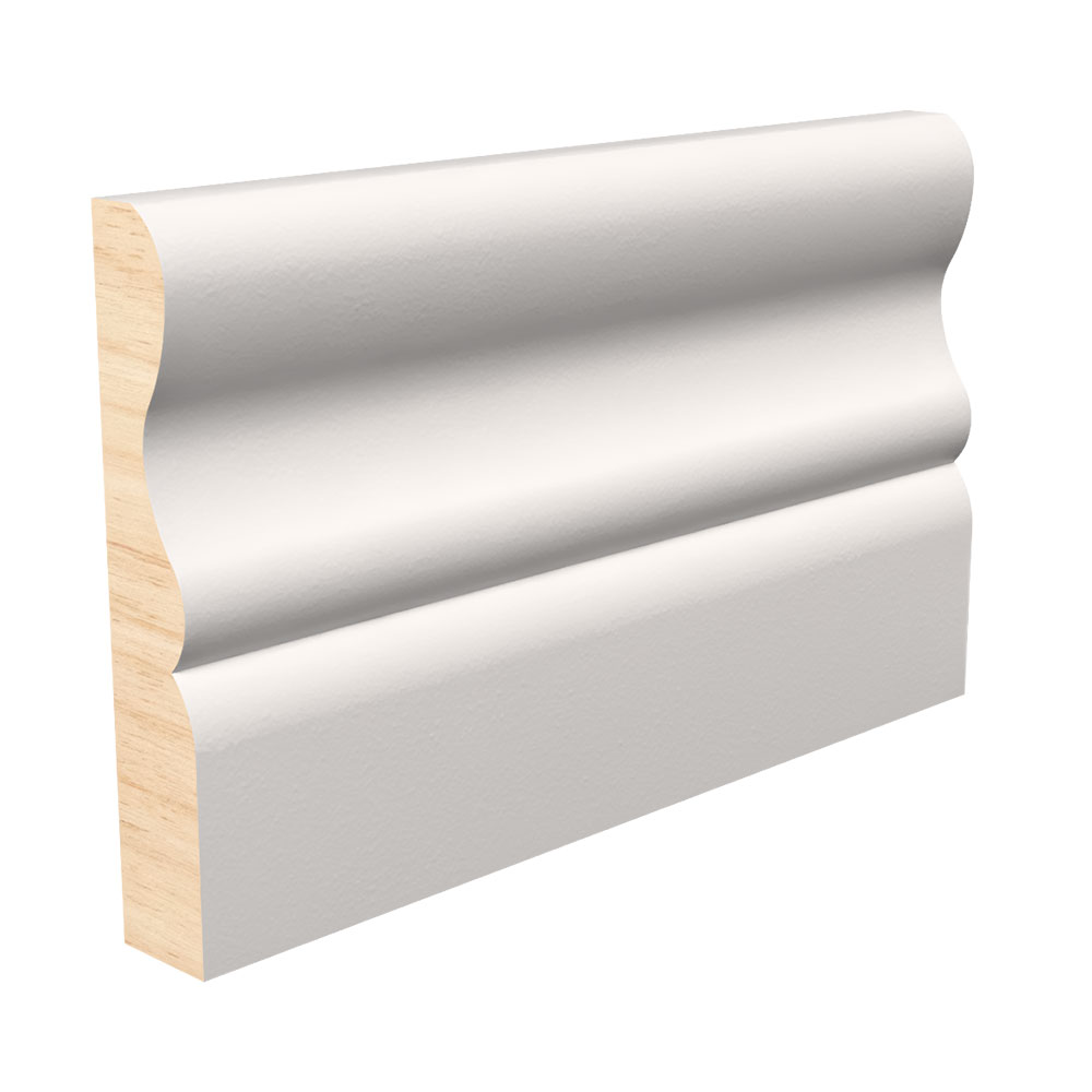 9/16" x 3-1/4" x 12' Primed Fingerjoint Pine ACOL314 Base Board