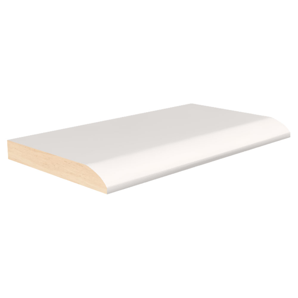 7/16" x 3" x 8' Primed Fingerjoint Pine SAN3 Base Board