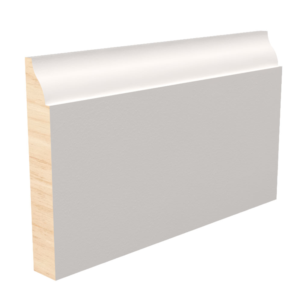 9/16" x 3-1/4" x 8' Primed Fingerjoint Pine B623 Base Board