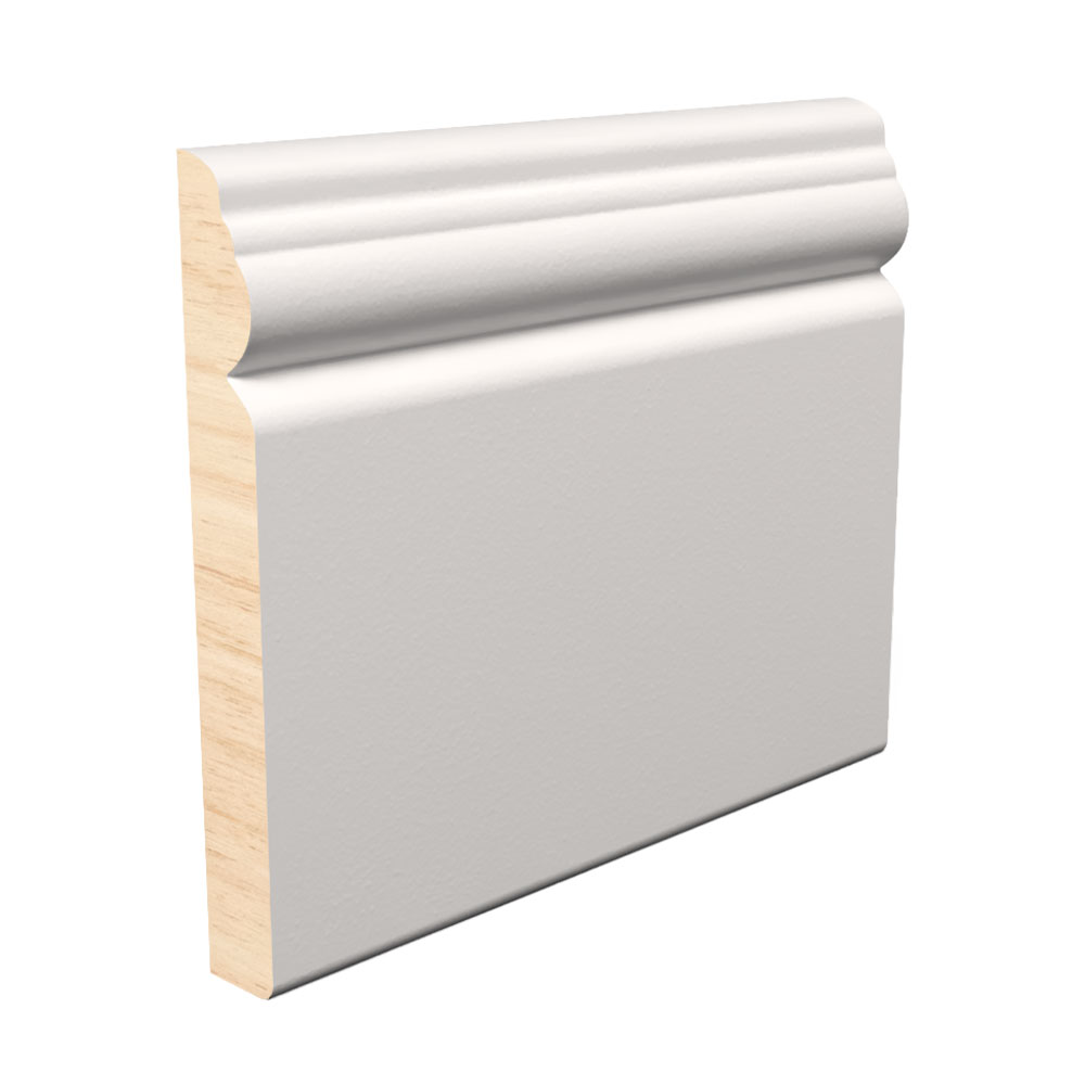 9/16" x 4-1/2" x 12' Primed Fingerjoint Pine B395 Base Board