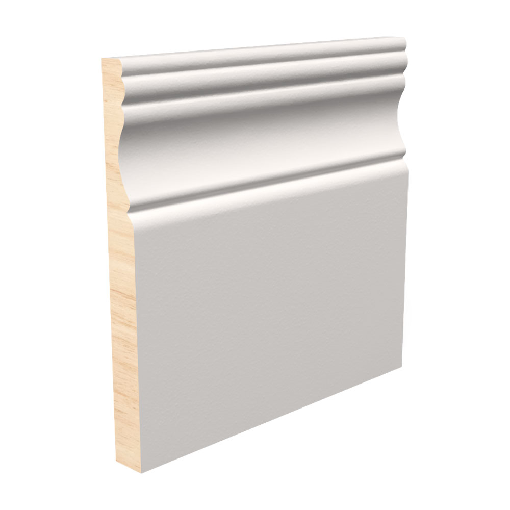 9/16" x 5-1/4" x 12' Primed Fingerjoint Pine B495 Base Board