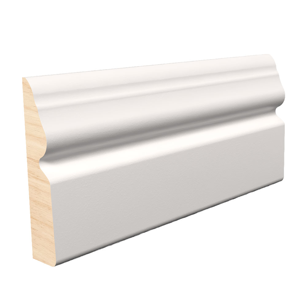 9/16 in Thickness, 2-1/2 in Width, 7 ft Length, Primed Fingerjoint Pine C195 Casing