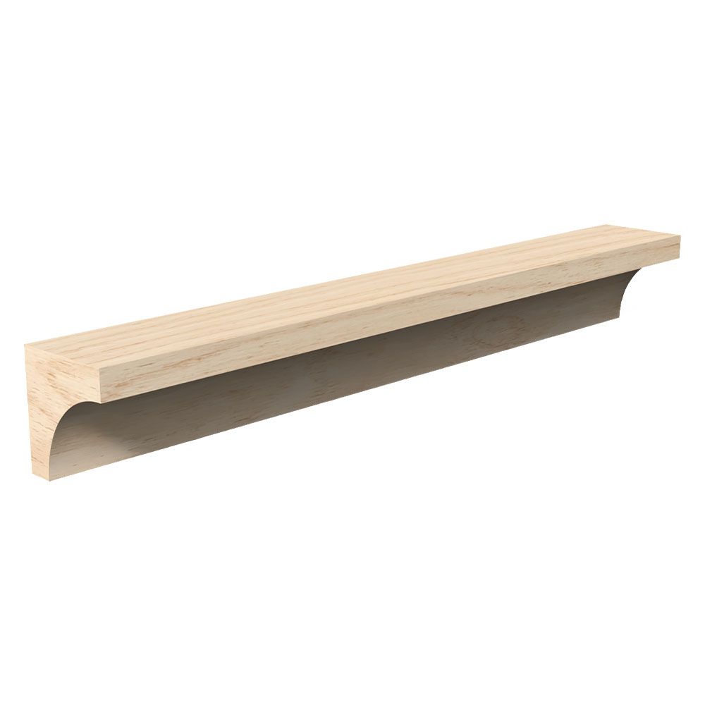 3/4 in Thickness, 3/4 in Width, 8 Ft Length Solid Pine 8052 Cove