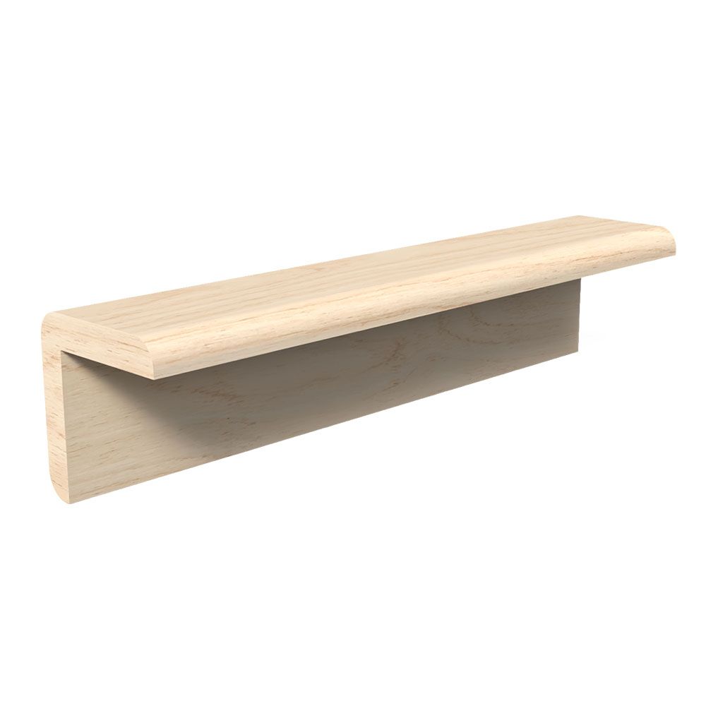 Solid Outside Corner, 8 ft L, 1-1/4 in W, Pine Wood