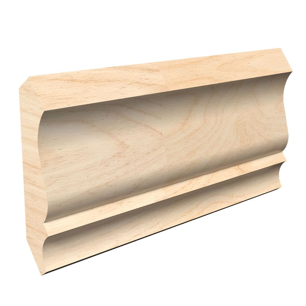 9/16 in Thickness, 2-3/4 in Width, 16 ft Length, Raw Fingerjoint Pine 8010 Crown
