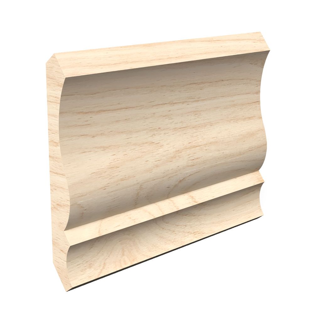 9/16 in Thickness, 4-1/4 in Width, 16 ft Length,Raw Fingerjoint Pine 8012 Crown
