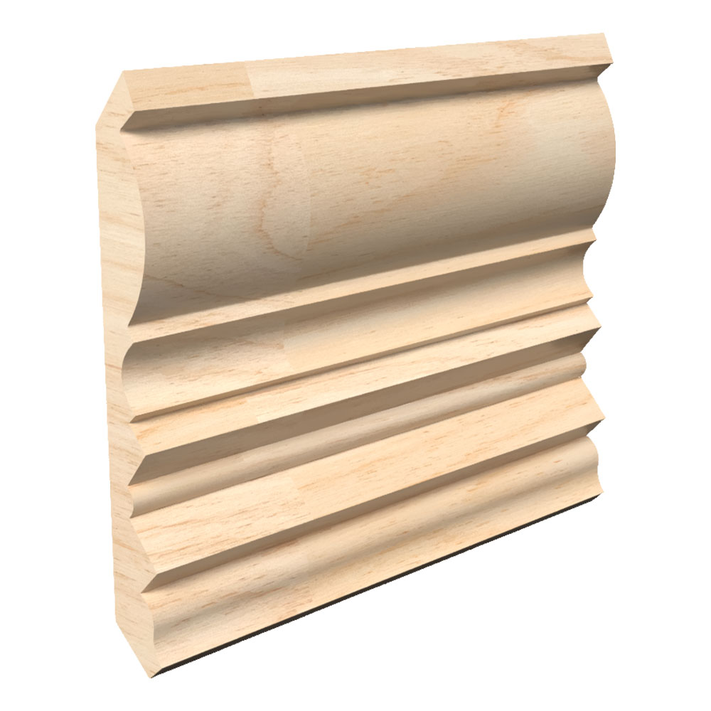 9/16" x 4-1/2" x 16' Raw Fingerjoint Pine DW22 Crown