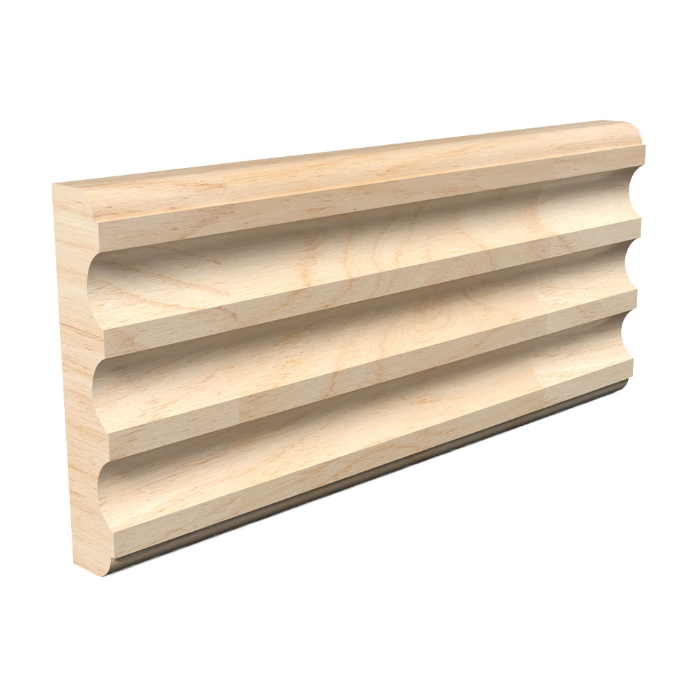 11/16 in Thickness, 3-3/8in Width, 15ft Length, Raw Fingerjoint Pine FL312 Casing