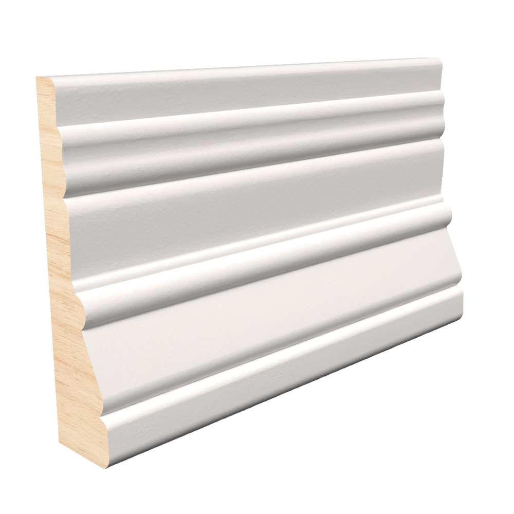 13/16 in Thickness, 3-1/4 in Width, 17 ft Length, Primed Fingerjoint Pine LA314 Casing