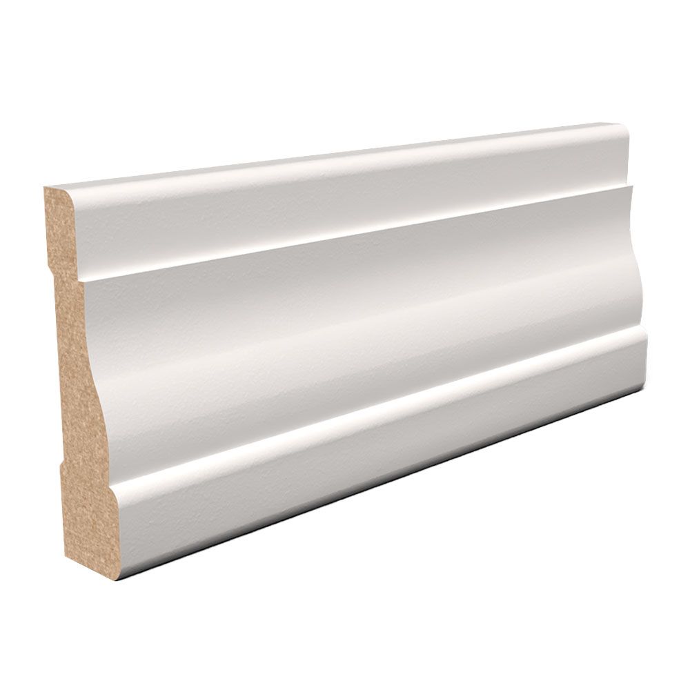 5/8 in Thickness, 2-1/4 in Width, 16 ft Length, Casing Moulding, MDF