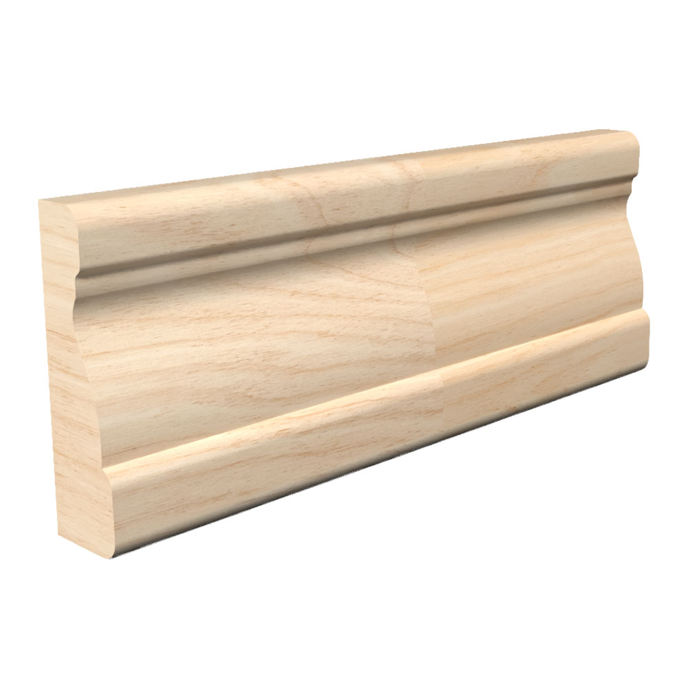5/8 in Thickness, 2 in Width, 7 ft Length, Raw Fingerjoint Pine ACOL2 Casing