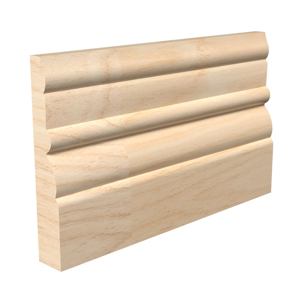 9/16" x 3-1/4" x 16' Raw Fingerjoint Pine B211 Base Board