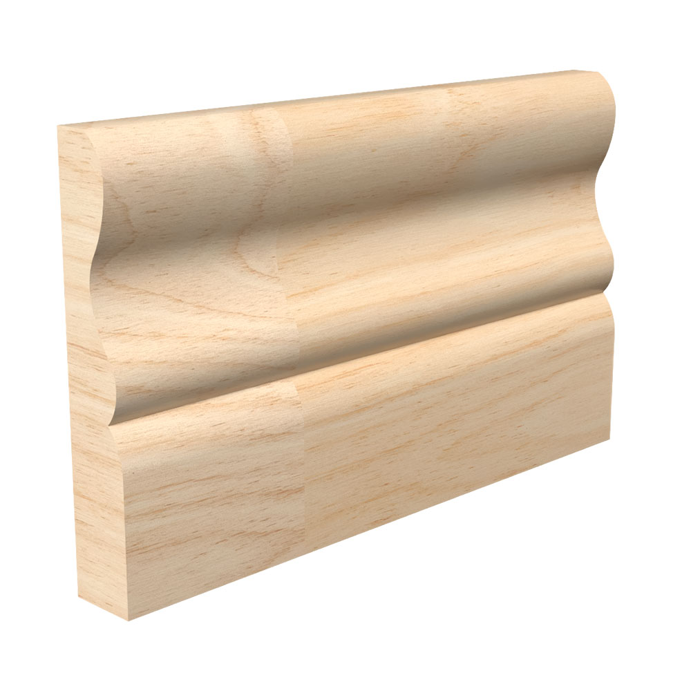 9/16" x 3-1/4" x 16' Raw Fingerjoint Pine ACOL314 Base Board