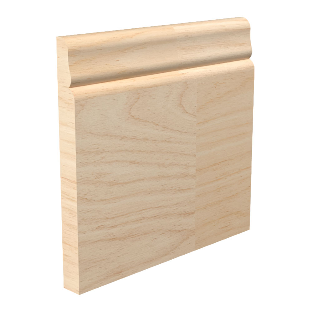 1/2" x 5-1/4" x 16' Raw Fingerjoint Pine BB514 Base Board