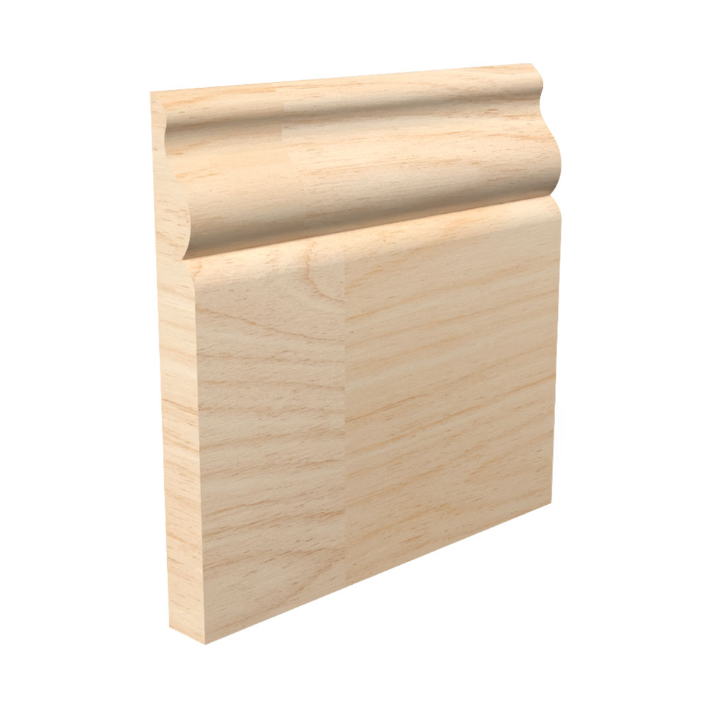 9/16" x 5-1/4" x 16' Raw Fingerjoint Pine B218 Base Board