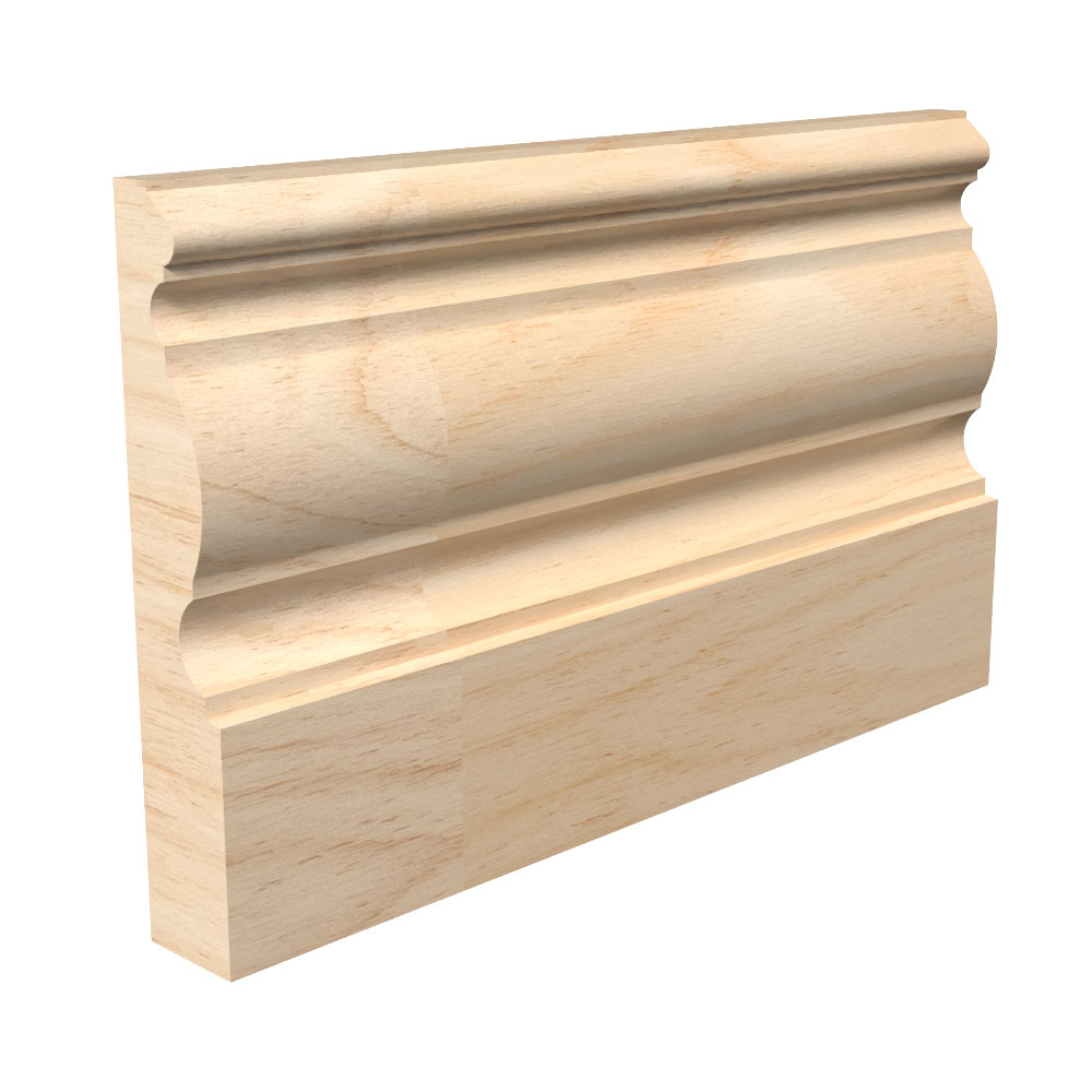9/16" x 3-1/4" x 16' Raw Fingerjoint Pine B322 Base Board