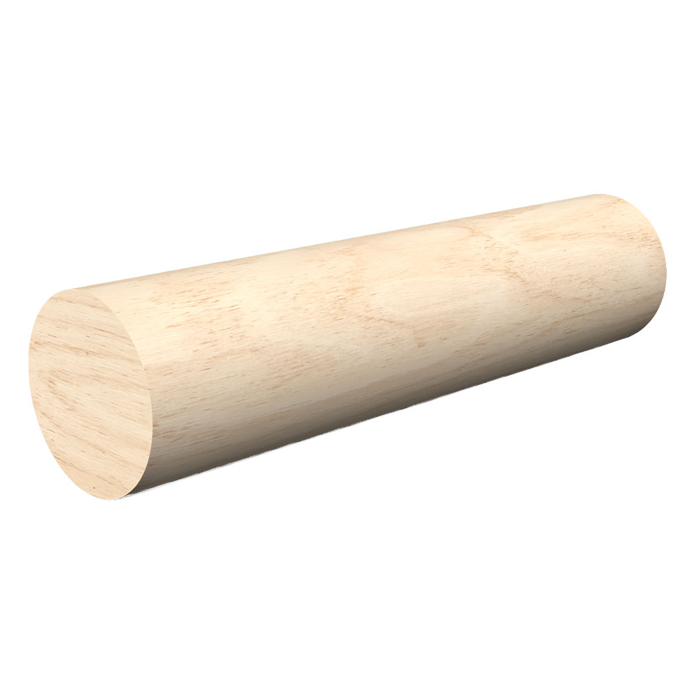 1-5/16 in Thickness, 1-5/16 in Width, Random Length Solid Pine 8912 Full Round