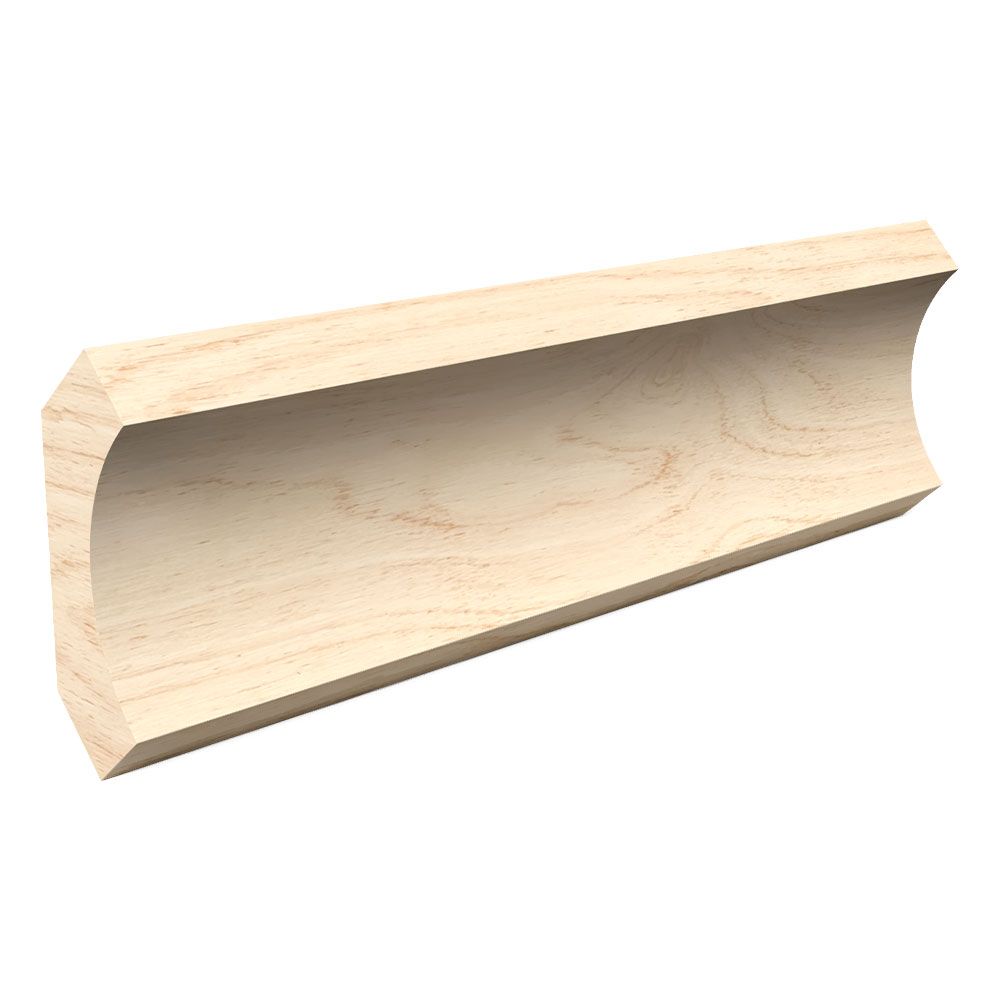 9/16 in Thickness, 1-3/4 in Width, Random Length Ft Length Solid Pine 8024 Cove