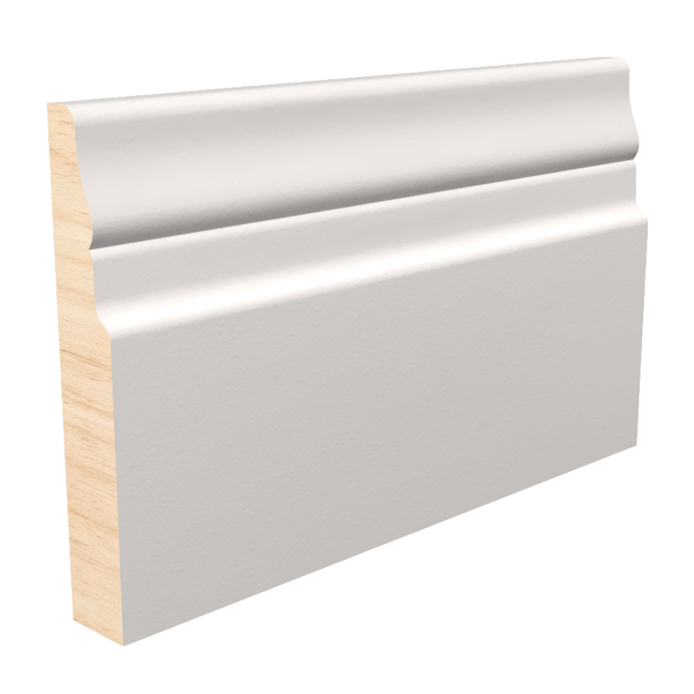9/16" x 3-1/4" x 16' Primed Fingerjoint Pine BCOL314 Base Board
