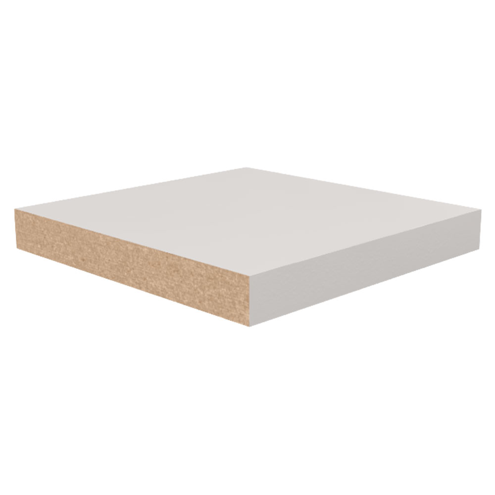 17MM x 5-1/2" x 16' Primed Medium Density Fiberboard 1X6 S4S Board