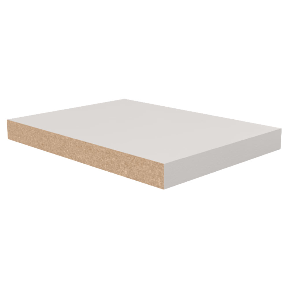 17MM x 7-1/4" x 16' Primed Medium Density Fiberboard 1X8 S4S Board