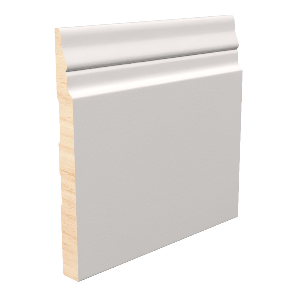 9/16" x 5-1/4" x 16' Primed Fingerjoint Pine BCOL514 Base Board