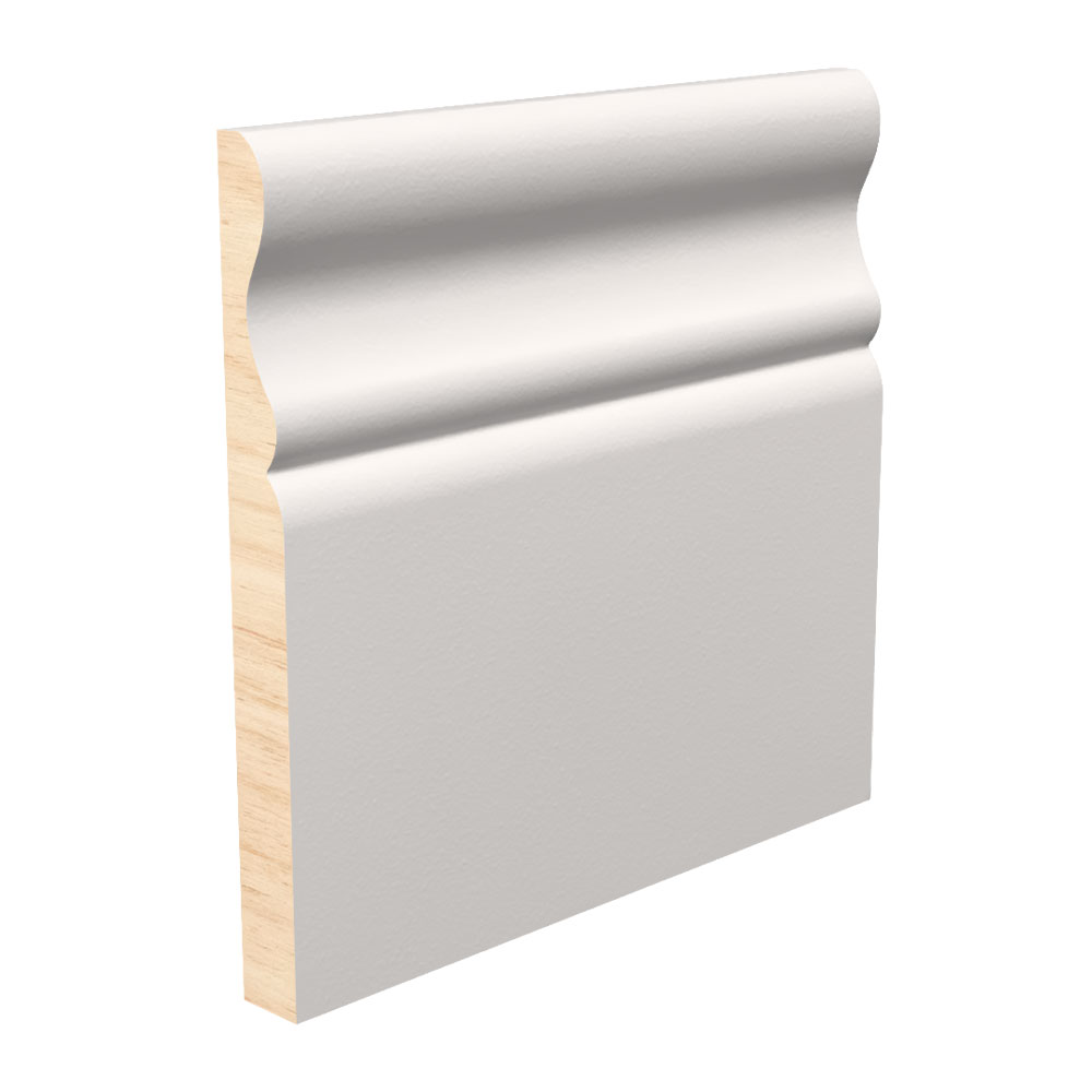 1/2" x 5-1/4" x 16' Primed Fingerjoint Pine ACOL514 Base Board