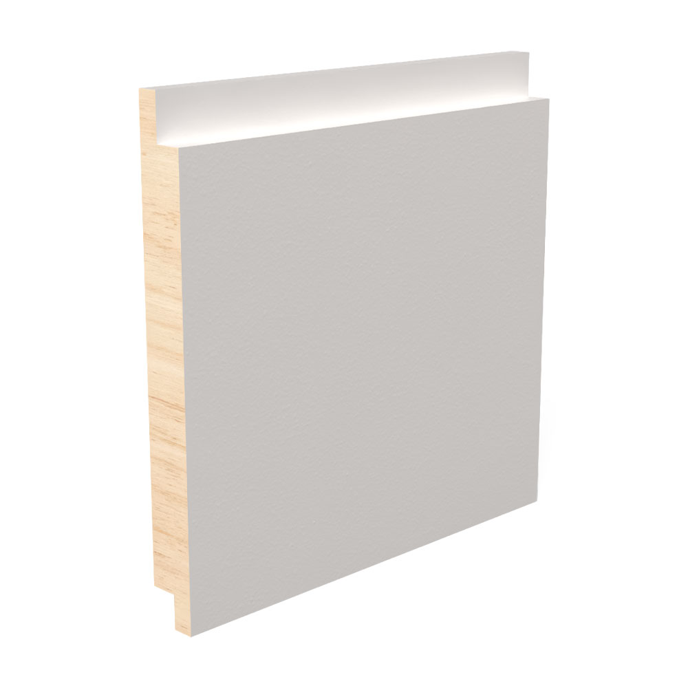 9/16 in Thickness, 5-3/8 in Width, 16 ft Length, Primed Fingerjoint Pine SHIPLAP 1X6 Pattern Stock