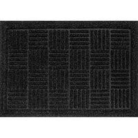 MT5001431 Door Mat, 36 in L, 48 in W, Contours Pattern, Polypropylene/Rubber Surface, Charcoal