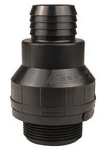 SPC150 Sump Check Valve, 1-1/4 x 1-1/2 in, Slip Joint, 25 psi Pressure, Rubber Body