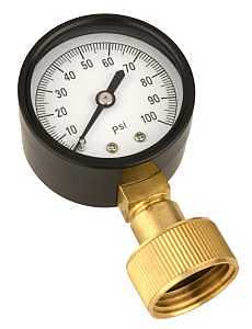 WSPGH100 Pressure Gauge, 3/4 in Connection, Female, 2 in Dial, 0 to 100 psi
