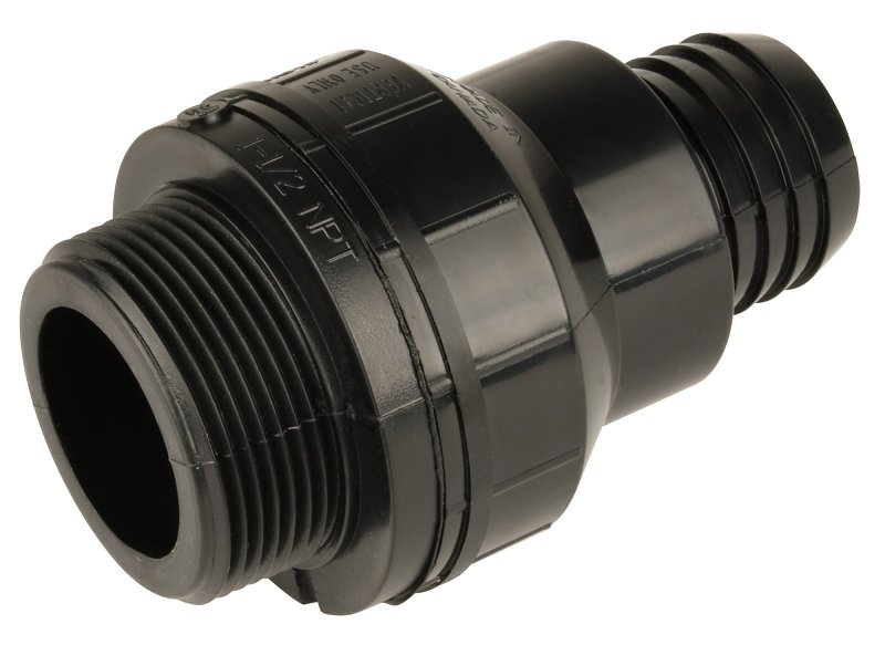 SPC-250 Inline Sump Check Valve, 1-1/2 in, MNPT, PVC Body