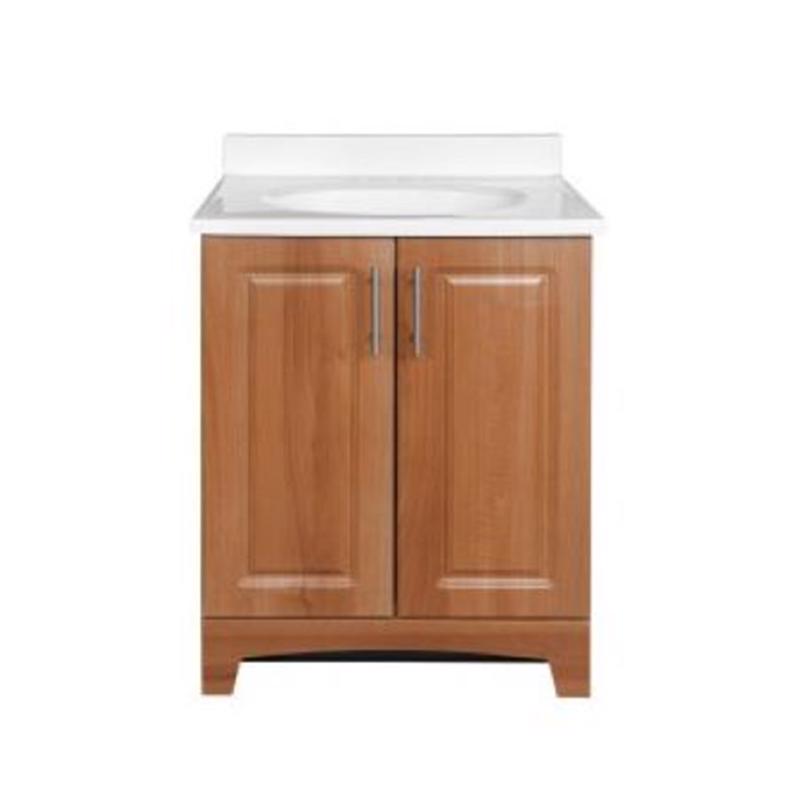 80-8102-0-1195 Bathroom Vanity Combo, 24-1/2 in W Cabinet, 18-1/2 in D Cabinet, 35-1/4 in H Cabinet