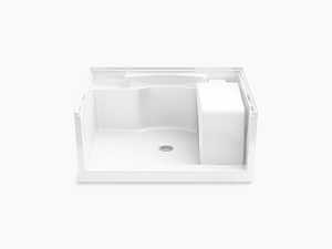 Accord Series 72281100-0 Shower Receptor, 48-1/4 in L, 37-1/4 in W, 21-1/2 in H, Vikrell, White