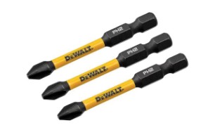 FlexTorq DWAF2SQ2IR3 Screwdriver Bit, #2 Drive, Square Drive, 1/4 in Shank, Hex Shank, 2-1/4 in L, HSS