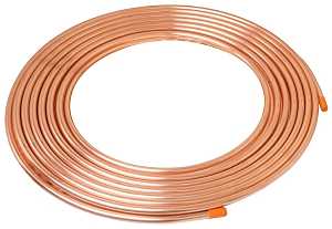 KS04060 Copper Tubing, 5/8 in OD, 60 ft L, Soft, Type K, Coil