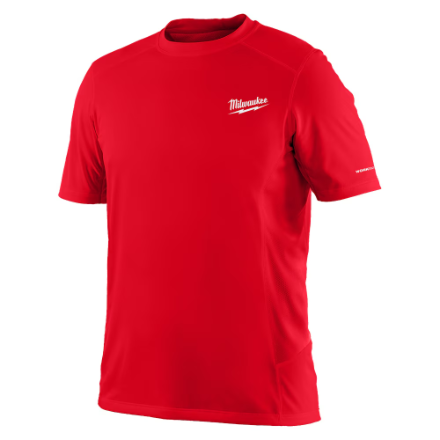 Workskin 414R-2X Men's 2XL Red Lightweight Performance Short-Sleeve T-Shirt