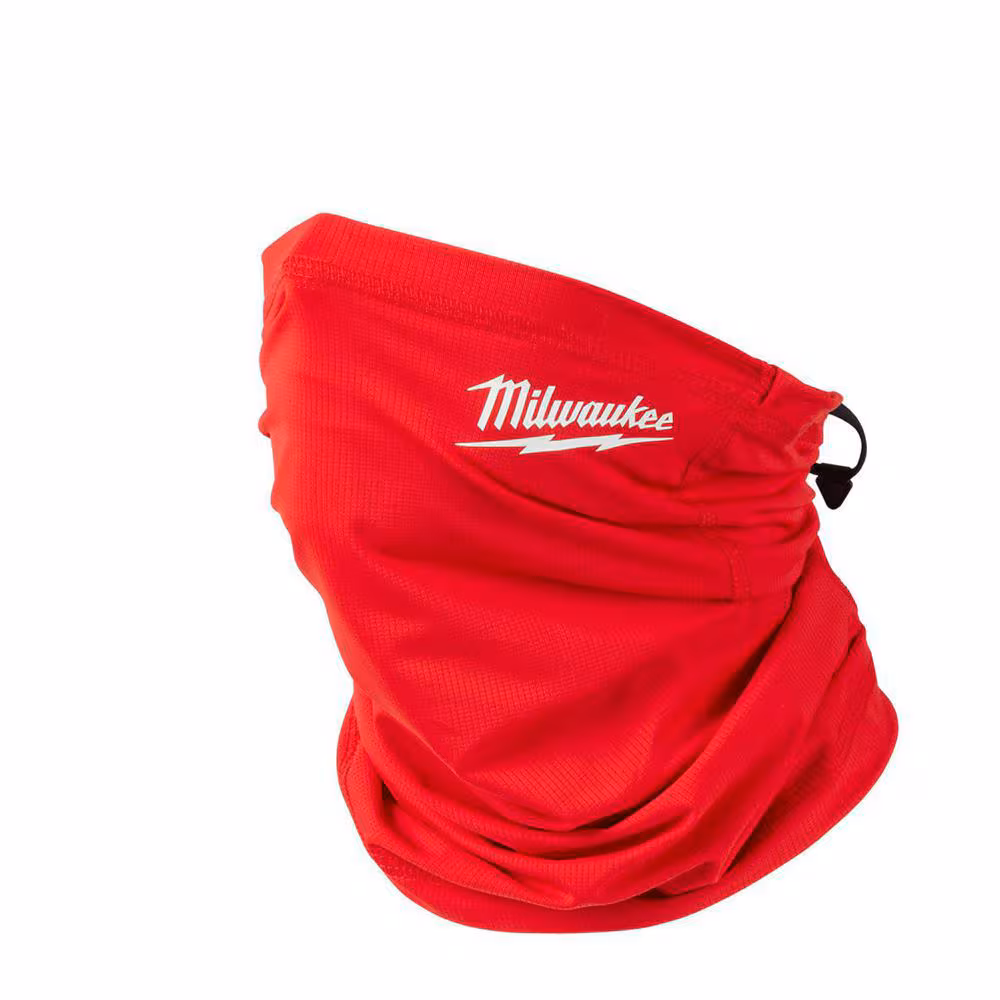 Workskin 424R Performance Neck Gaiter, Nylon/Spandex, Red