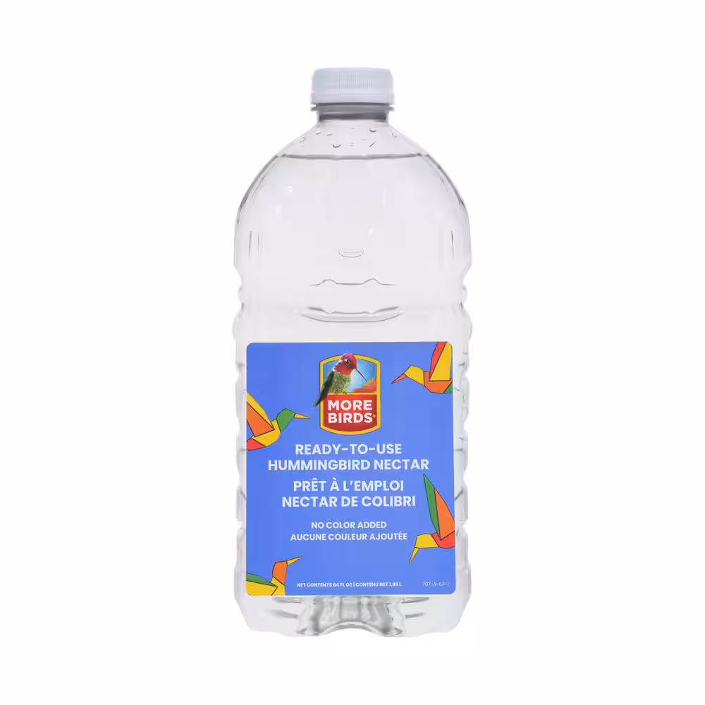 MB707 Ready-To-Use Bird Nectar, Clear, 64 oz Bottle
