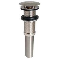 K820-76BN Pushbutton Sink Drain, 1-1/4 in Connection, Brass, Brushed Nickel