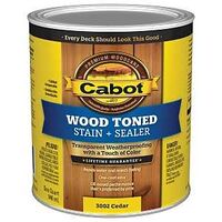 140.0003002.005 Wood Toned Deck and Siding Stain, Transparent, Cedar, Liquid, 1 qt, Can