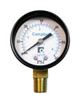 PG4T-NL Pressure Gauge, 1/4 in Connection, 2 in Dial, 0 to 60 psi